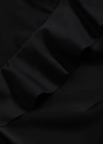 Costum de baie cu un umăr gol, cu bretea detașabilă • negru • magazin bonprix