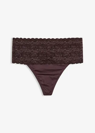 Corrigerende string (set van 2), medium corrigerend, Kleur: 2x donkerbruin