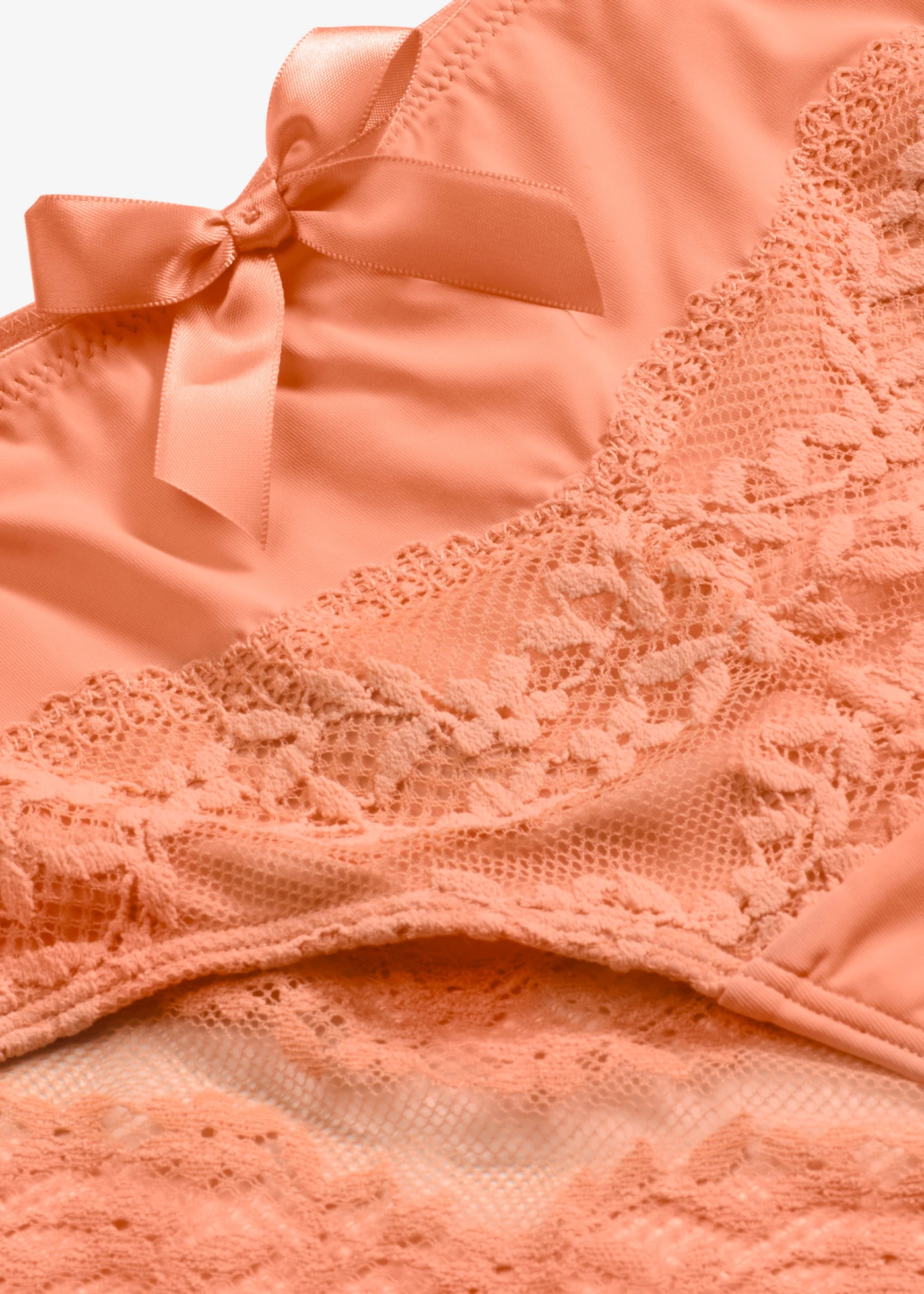 Chilot panty cu dantelă florală • oranj-papaia soft • magazin bonprix
