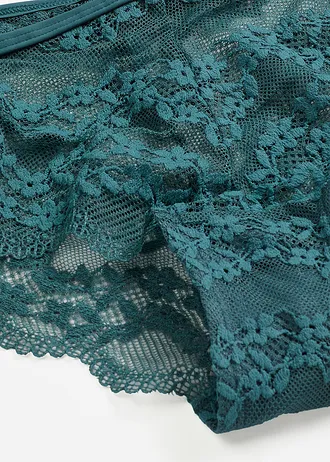 Slip brésilien à dentelle florale • vert poivre • Boutique bonprix
