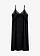 Slipdress met fijne kant, Kleur: zwart