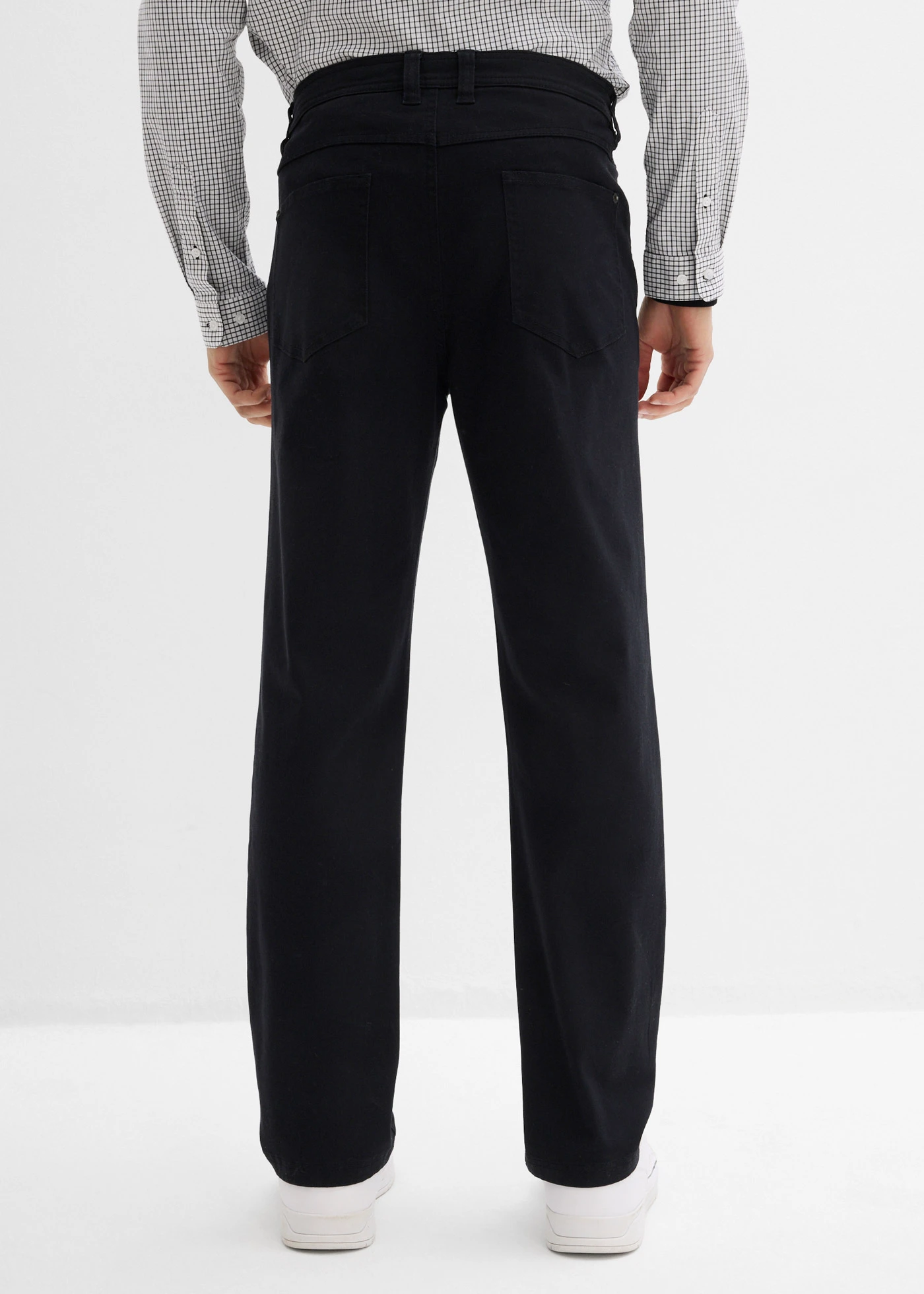 Strečové nohavice, Classic Fit, s komfortným pásom, rovné • čierna • obchod bonprix