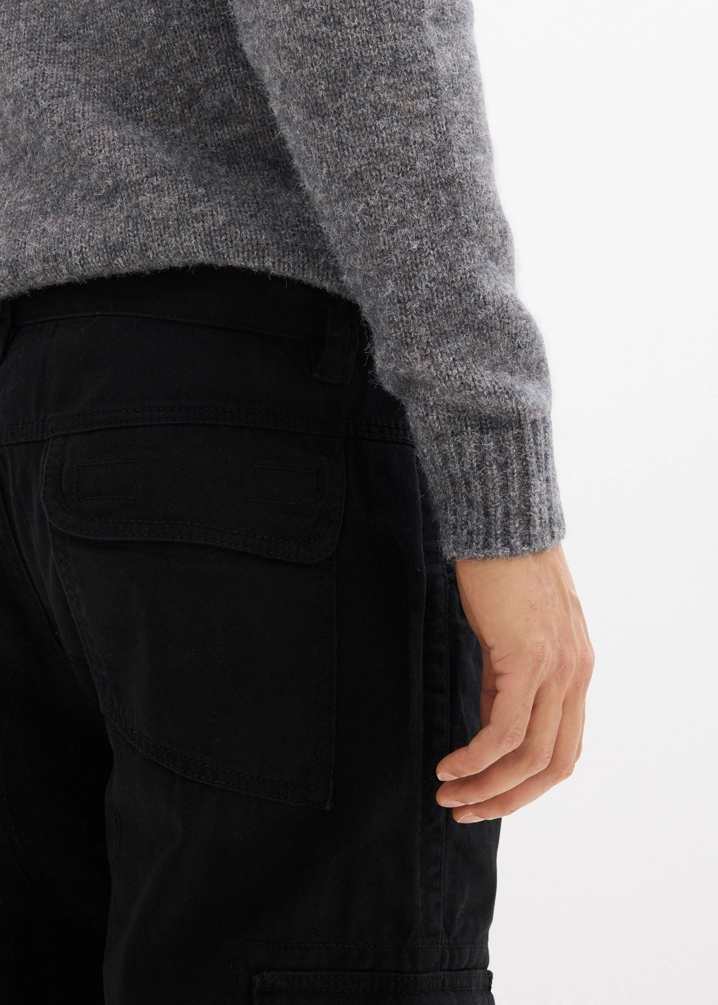 Cargo kalhoty, Relaxed Fit, Straight • černá • bonprix obchod