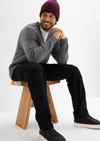 Relaxed Fit cargo nadrág, Straight • fekete • bonprix áruház