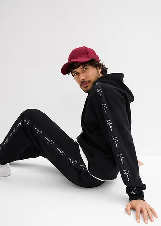 Hoodie van biologisch katoen, loose fit • zwart • bonprix online shop