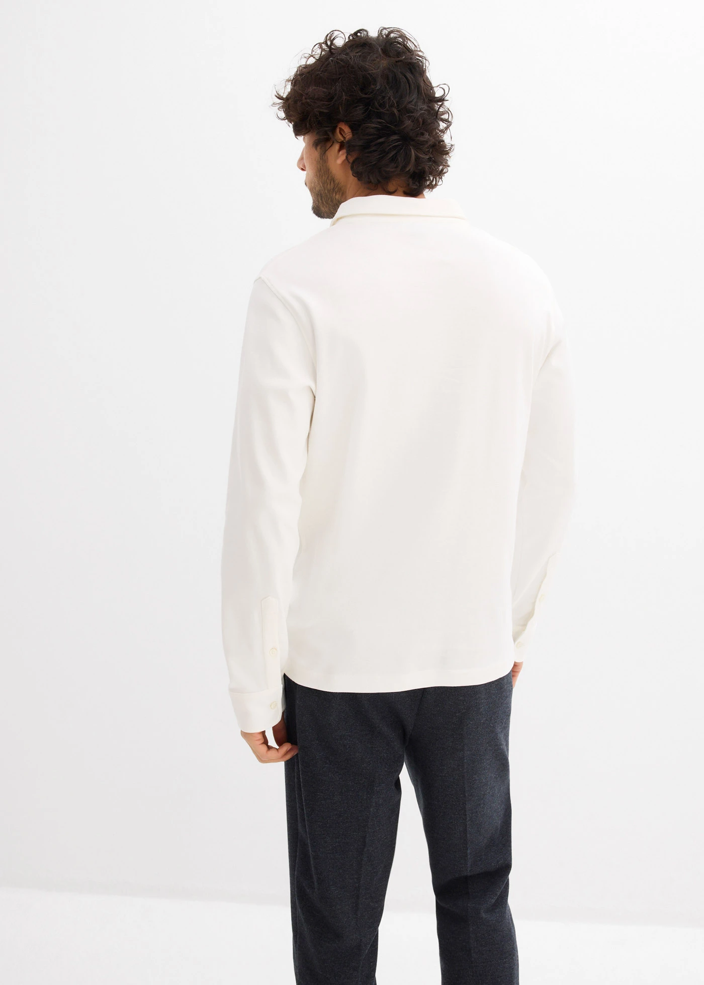 Poloshirt van puur katoen • wolwit • bonprix online shop