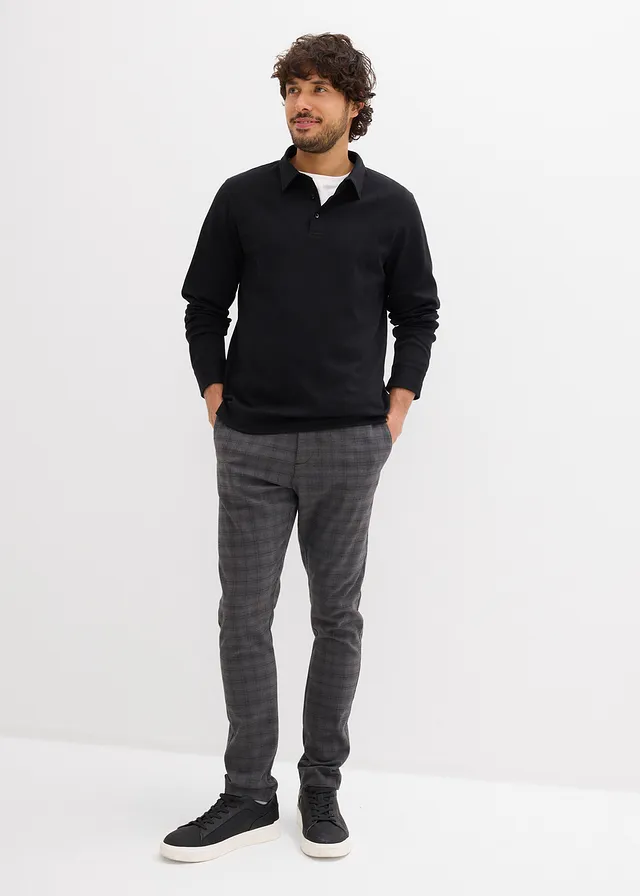 Poloshirt van puur katoen, Kleur: zwart