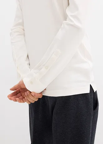 Poloshirt van puur katoen • wolwit • bonprix online shop