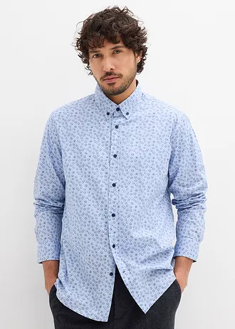 Cămașă business din bumbac 100%, Modern Fit • bleu-bleumarin punctat • magazin bonprix