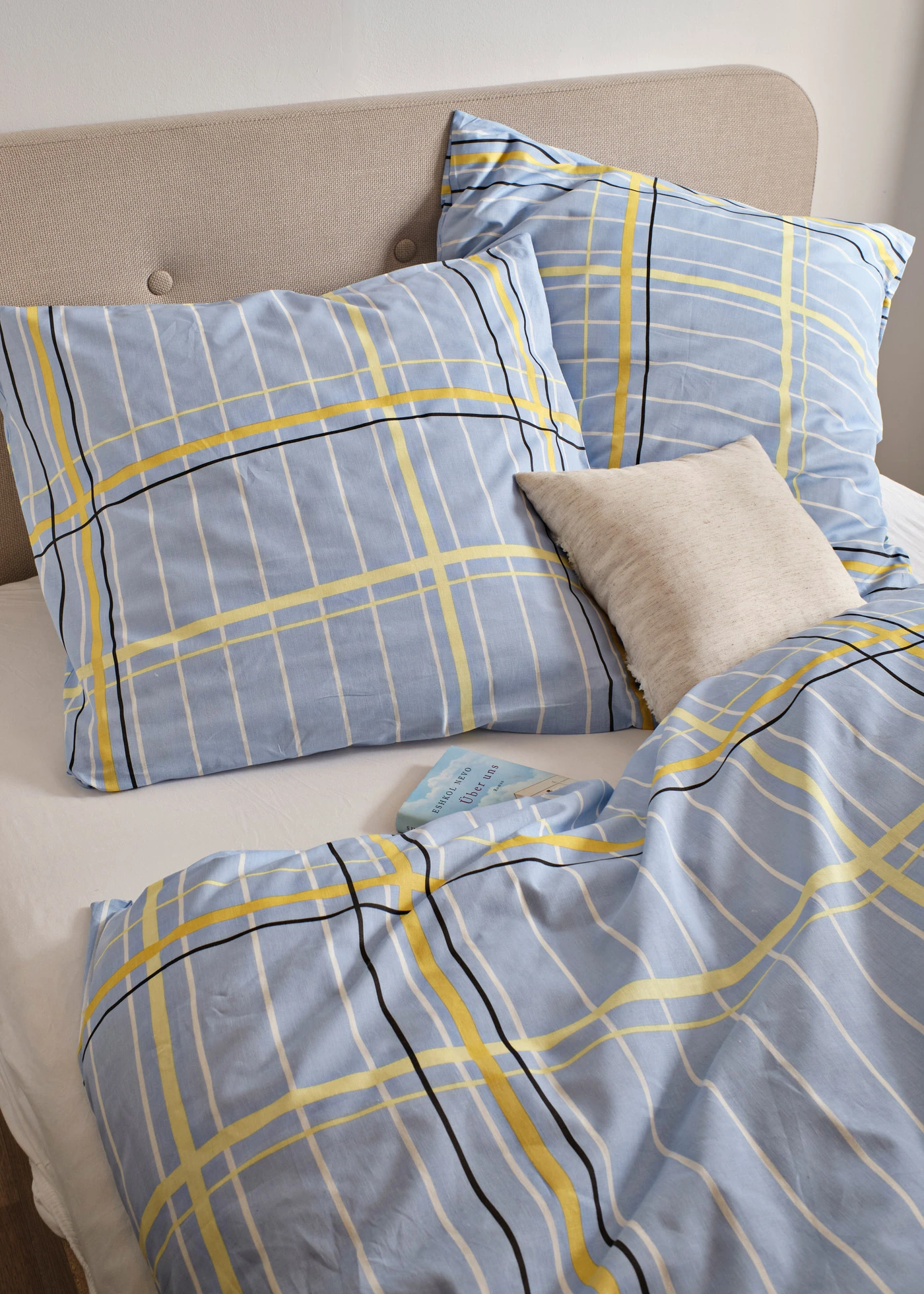 Lenjerie de pat din linou • bleu • magazin bonprix