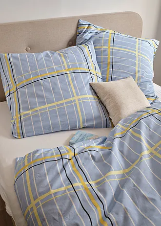 Parure de lit en linon • bleu clair • Boutique bonprix