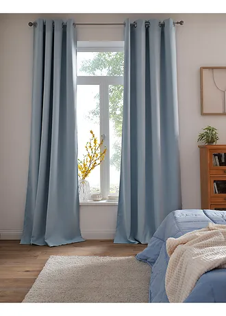 Rideau obscurcissant (1 pce), nombreuses tailles • bleu poudré • Boutique bonprix