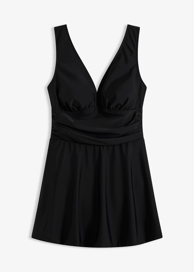Robe de bain à bretelles croisées, Couleur: noir
