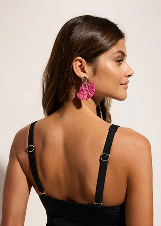 Costum de baie tankini cu bretele ajustabile (set/2piese) • negru • magazin bonprix