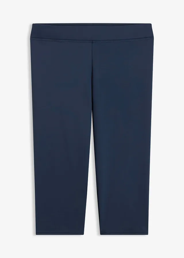 Legging de bain à taille élastiquée, Couleur: bleu foncé
