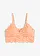 Bralette zonder beugels met gebloemd kant, Kleur: soft papaya