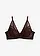 Soutien-gorge à coques et dentelle, Couleur: marron foncé