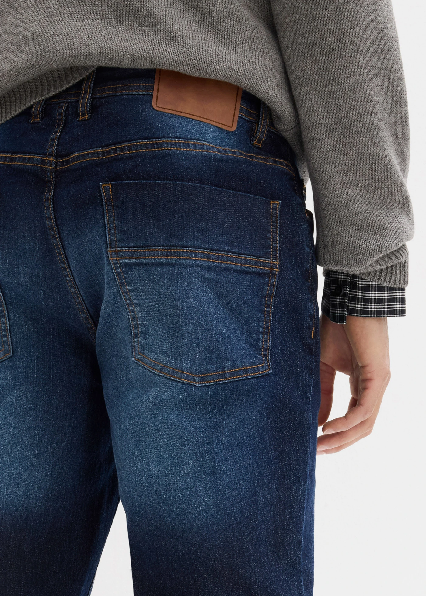 Lekkie jeansy regular fit, straight (2 pary) • niebieski denim+granatowy denim • sklep bonprix