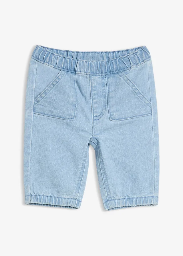 Kalhoty bez zapínání • modrý denim • bonprix obchod