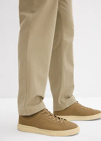 Relaxed fit stretchbroek met comfortabele tailleband, straight • new kaki • bonprix online shop