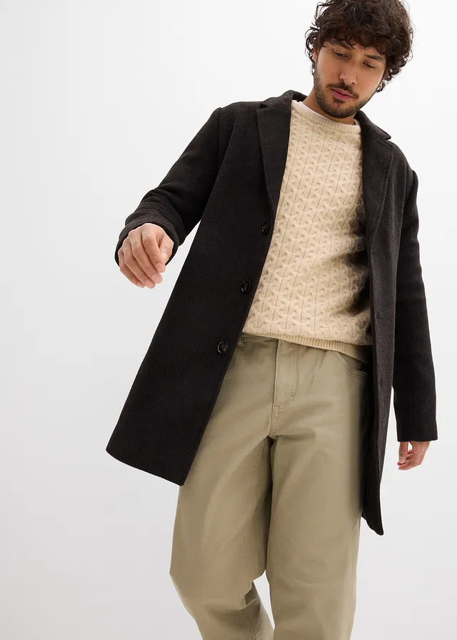 Strečové nohavice Relaxed Fit, komfortný pás, rovné • new khaki • obchod bonprix