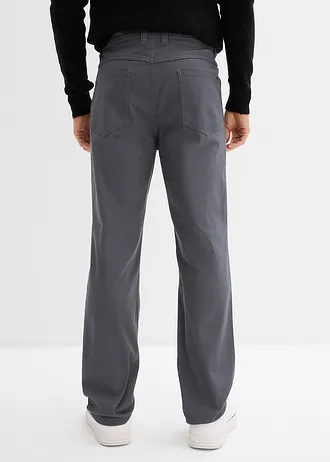 Pantalon extensible classique à taille élastiquée, droit • gris foncé • Boutique bonprix