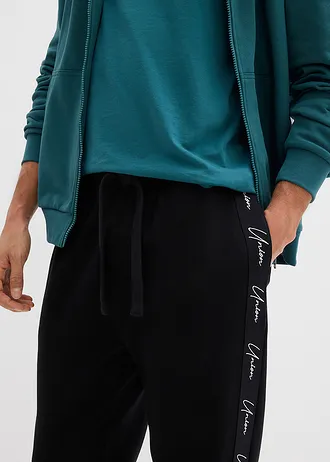 Pantalon de jogging 100% coton, loose • noir • Boutique bonprix