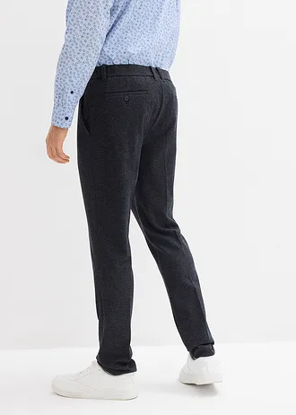 Broek van comfort stretch met elastische band, Regular Fit • donkerblauw gemêleerd • bonprix online shop