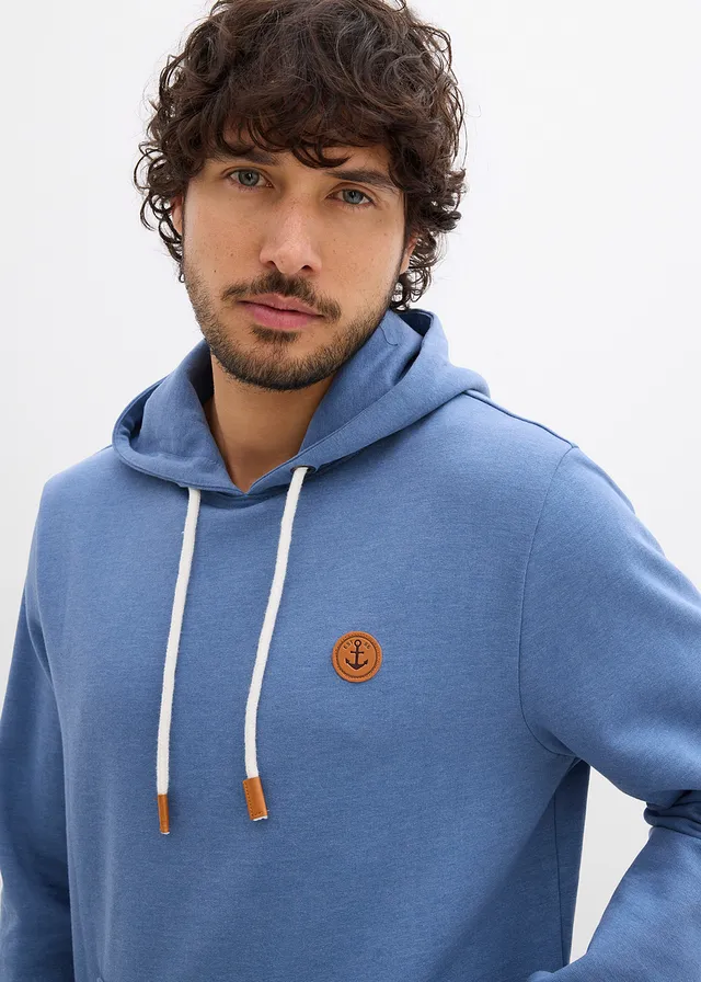Sweat à capuche • bleu jean chiné • product-page.page-title-suffix