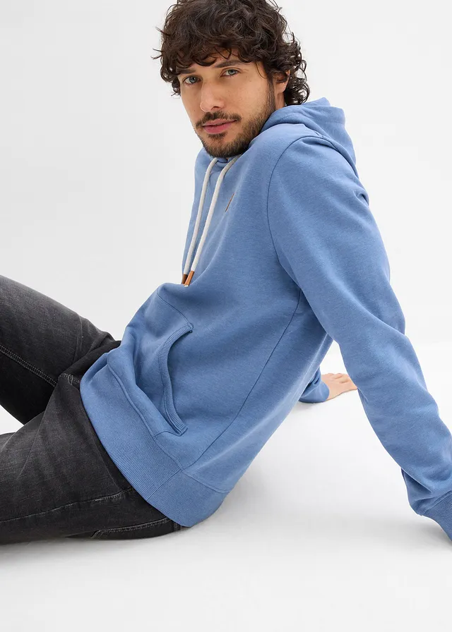 Sweat à capuche • bleu jean chiné • product-page.page-title-suffix
