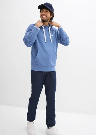 Hoodie van biologisch katoen, Kleur: jeansblauw