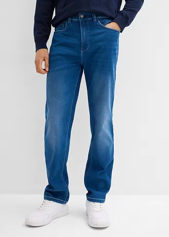 Džíny Jogger Classic Fit, Straight, barva: modrý denim