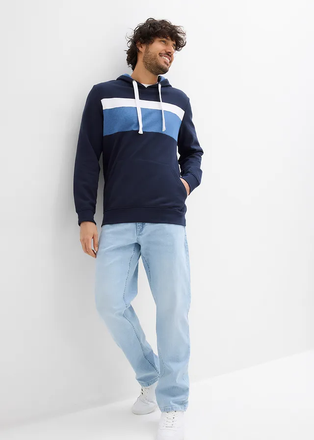 Relaxed fit jeans, Kleur: lichtblauw denim