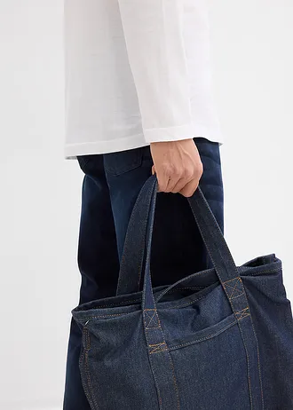 Bluză cu mâneci lungi din bumbac 100% • alb cu imprimeu • magazin bonprix