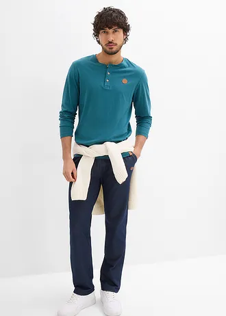 Pantaloni sport cu aspect de blugi • bleumarin • magazin bonprix