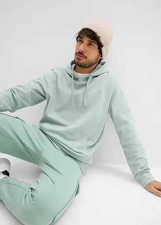 Mikina s kapucňou, Regular fit • sivozelená • obchod bonprix