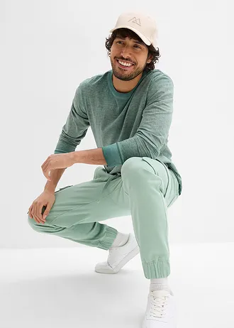 Joggingové kalhoty s cargo kapsami, Loose Fit • pastelově zelená • bonprix obchod