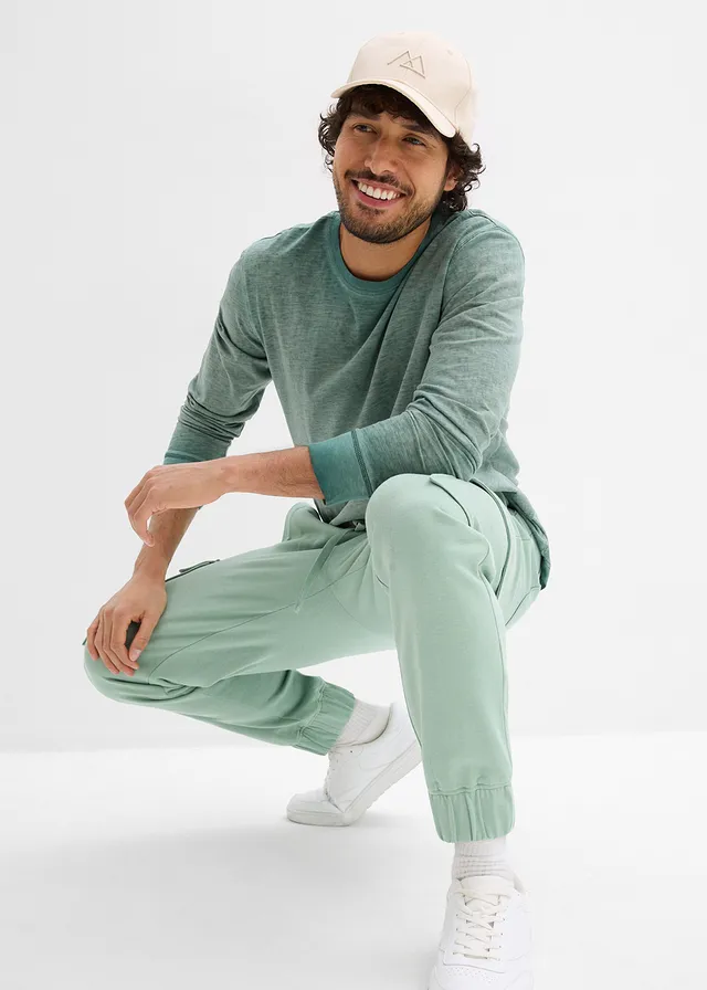 Pantalon de jogging avec poches cargo, loose • vert pastel • product-page.page-title-suffix