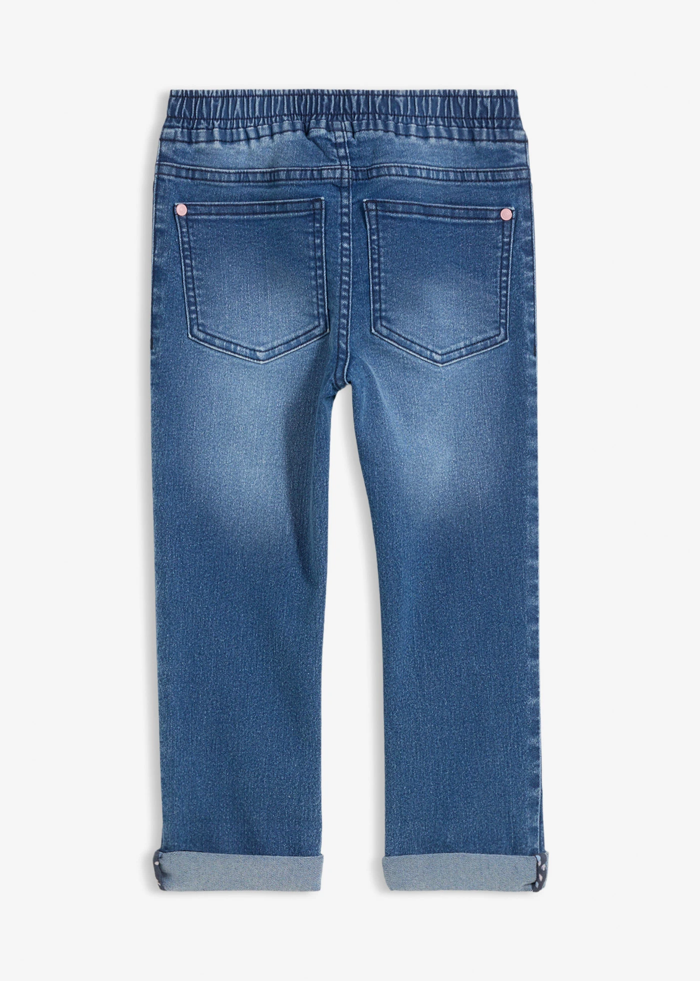 Belebújós farmer, Mid Waist, kényelmes derékpánttal • kék denim • bonprix áruház