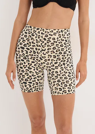 Korte sportlegging, die niet schuurt met verkoelende polyamide • luipaardprint • bonprix online shop