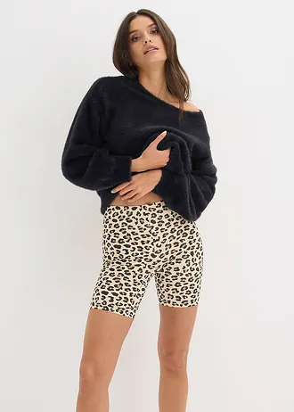 Anti-schurende biker short met verkoelend materiaal • luipaardprint • bonprix online shop