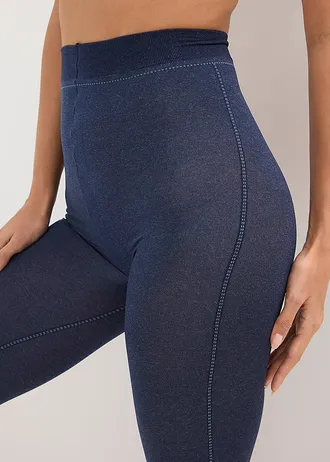 Korte sportlegging 110 DEN • blauw denim • bonprix online shop