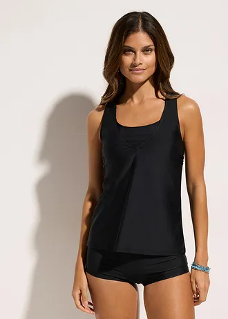 Tankiny s bandeau podprsenkou (3dílná souprava) • černá • bonprix obchod