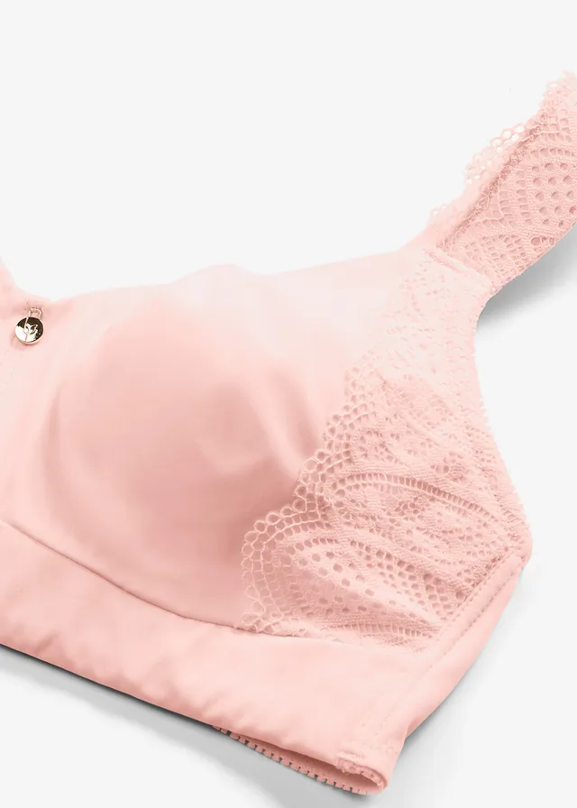 Sutien soft Spacer, fără armătură • roz pal mătase • magazin bonprix