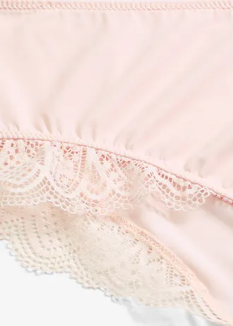 Figi maxi panty z miękkiej mikrofibry • jasnoróżowy perłowy • sklep bonprix