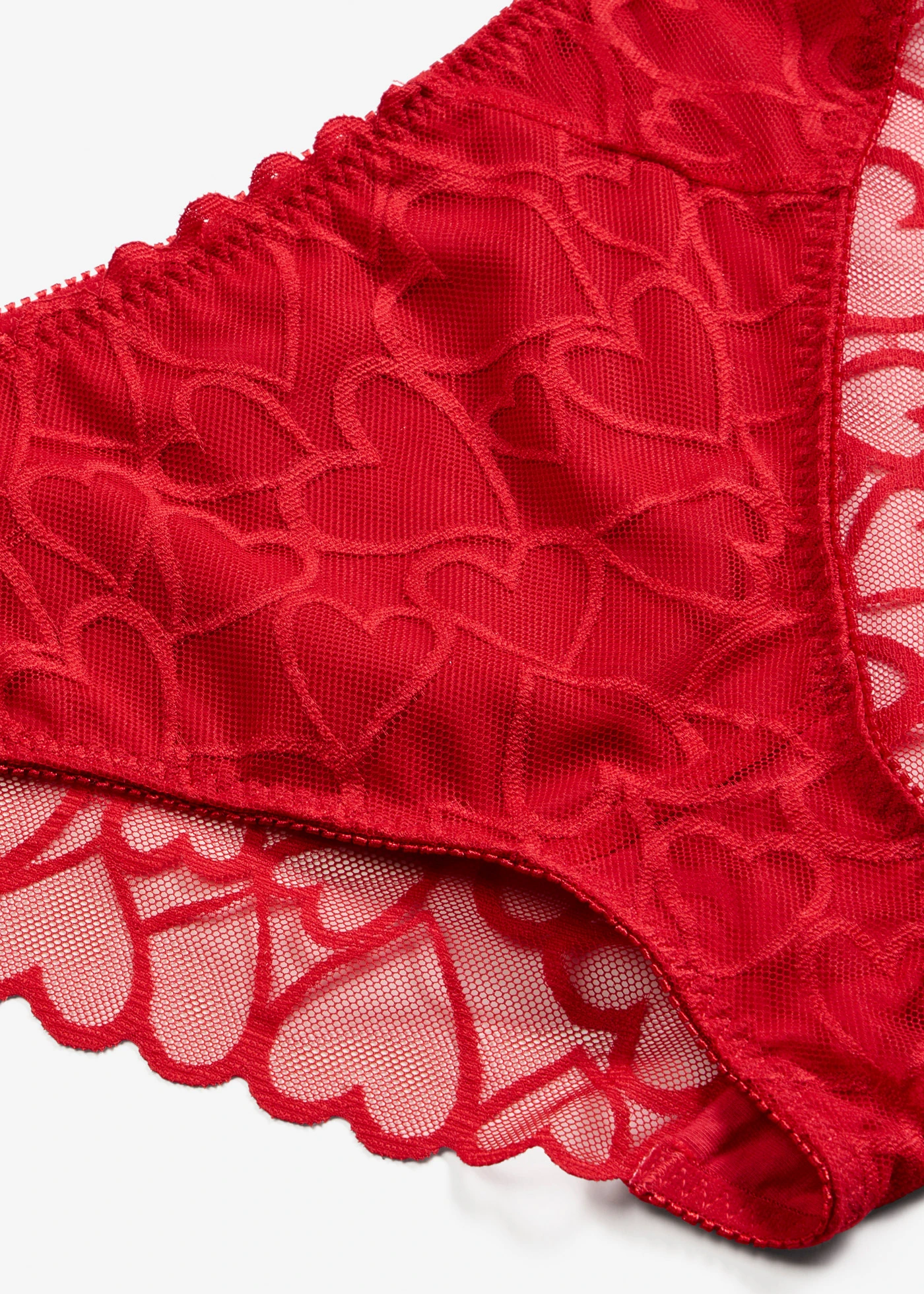 Slip avec dentelle • rouge salsa • Boutique bonprix