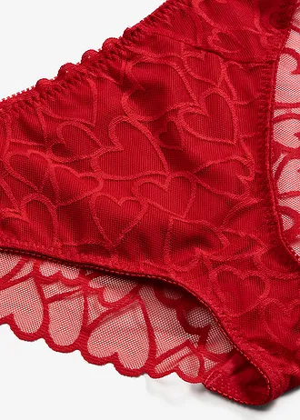Chilot cu dantelă fină • roșu-salsa • magazin bonprix