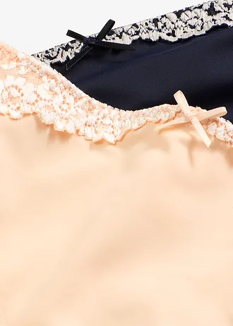 Lot de 2 slips • bleu marine+beige nacré • Boutique bonprix