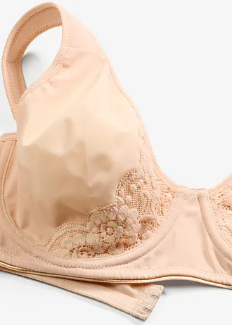 Sutien minimizer cu bretele căptușite • bej perlat • magazin bonprix