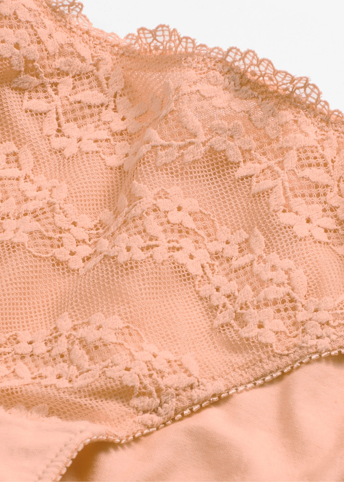 Slip met zacht biologisch katoen en kant • soft papaya • bonprix online shop